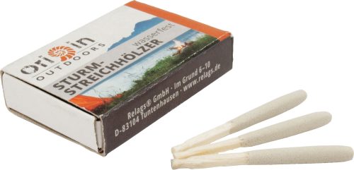 Origin Outdoors Wasserfeste Sturmstreichhölzer 3 Schachteln - Grillanzünder und -Kohle