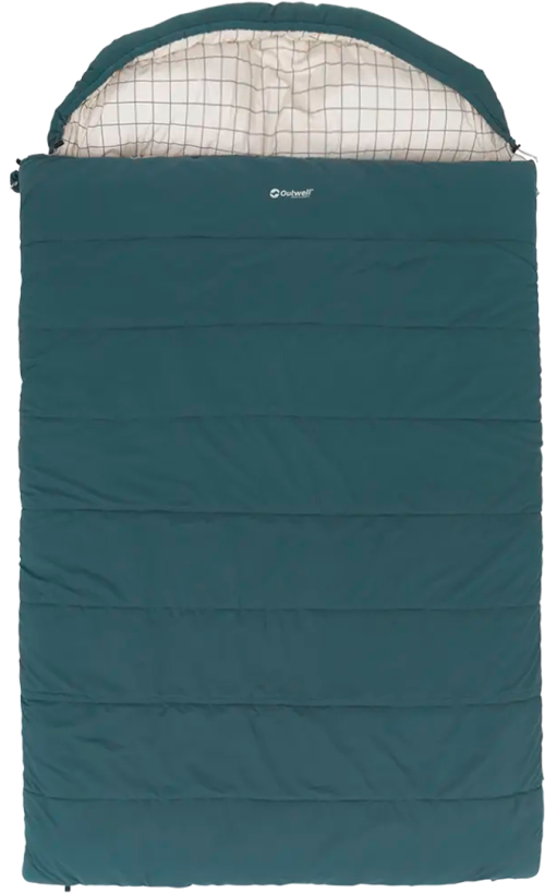 Outwell Camper Lux double Deckenschlafsack blau für zwei Personen 235 x 150 cm - Schlafsäcke