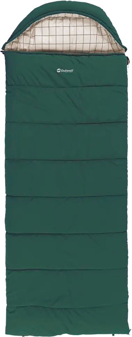 Outwell Camper Prime Schlafsack grün Reißverschluss links 235 x 90 cm - Schlafsäcke