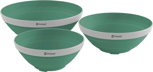 Outwell Collaps Bowl faltbare Schüsseln 3er-Set shadow green - Schüsseln & Schalen
