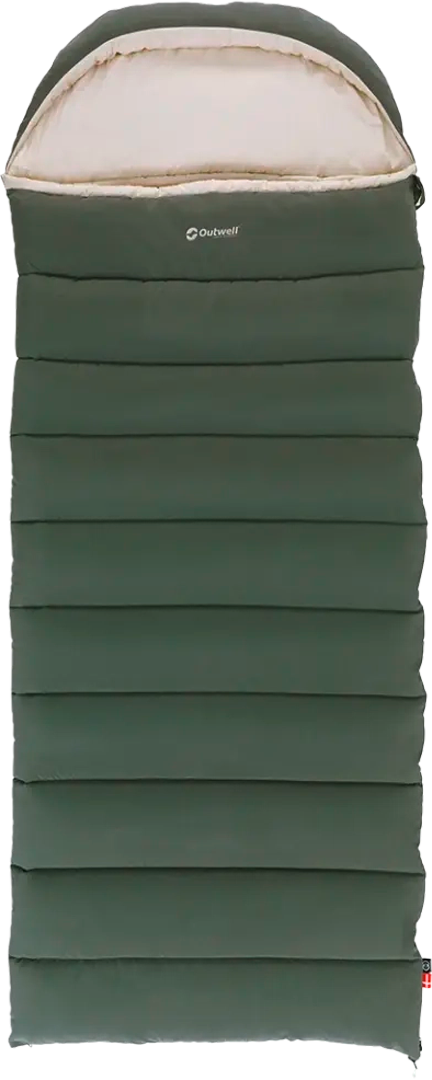 Outwell Constellation Lux Deckenschlafsack grün 230 x 90 cm inklusive Kissen - Schlafsäcke