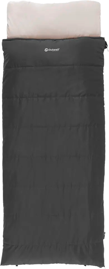 Outwell Contour Prime Deckenschlafsack 220 x 85cm Reißverschluss links dunkelgrau - Schlafsäcke