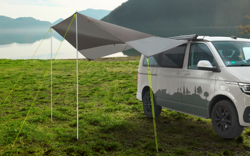 Outwell Fielder Canopy Vordach  400 x 250 cm inklusive Aufstellstangen, Keder und Saugnäpfe - Sonnensegel & Vordächer