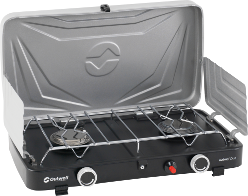 Outwell Kartuschen Gaskocher Katmai Duo mit 2 Kochstellen / 6000 W - Kartuschenkocher