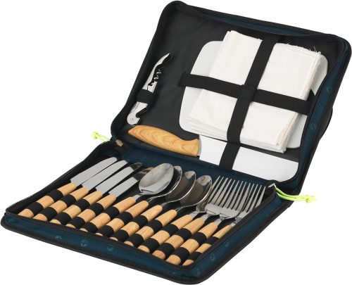 Outwell Morella Picnic Besteckset 19-teilig mit kompakter Tragetasche - Campingbesteck