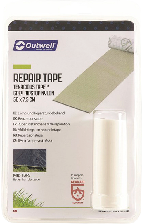 Outwell Reparatur-Klebeband 7,5 x 50 cm grau Nylon-Ripstop - Zeltreparatur