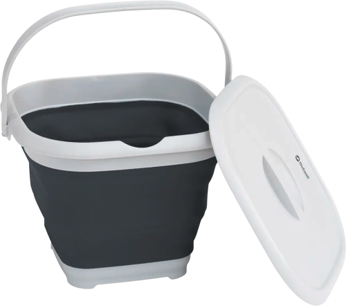 Outwell faltbarer eckiger Eimer mit Deckel 30 x 29,5 x 22 cm navy night - Aufbewahrungs- & Transportbehälter