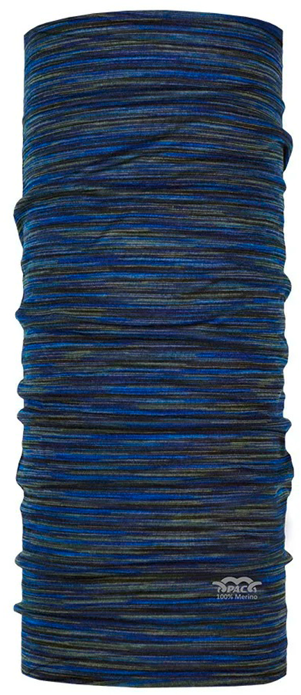 P.A.C. Merino Multi Sunrise Multifunktionstuch dunkelblau one size - Schals & Multifunktionstücher von PAC