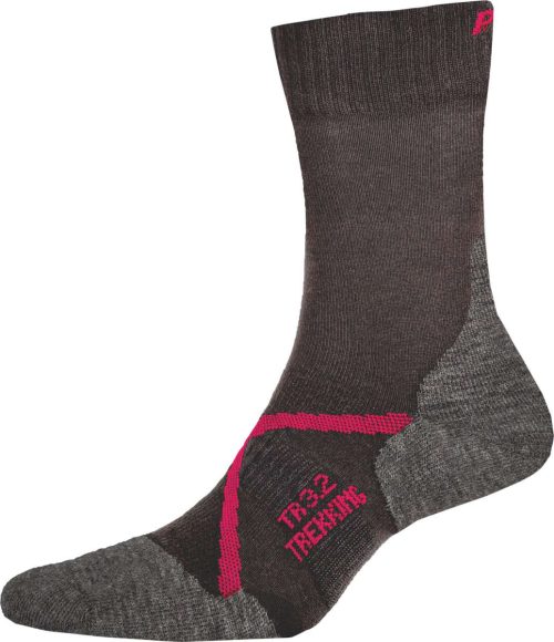 P.A.C. TR 3.2 Trekking Merino Light Damen Wandersocken dunkelgrau 35-37 - Socken von PAC