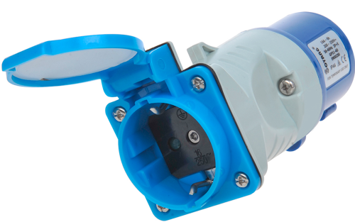 PAT Adapter Kupplung von CEE nach Schuko Steckdose - CEE-Stecker & -Adapter