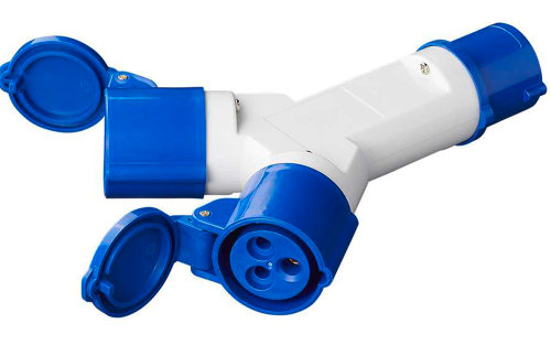 PAT CEE 2Fach Verteiler 16A - CEE-Stecker & -Adapter