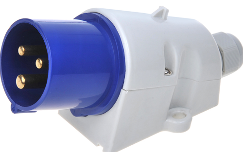 PAT CEE Einspeisestecker Aufbau grau - 12 / 24 V Adapter & Kupplung