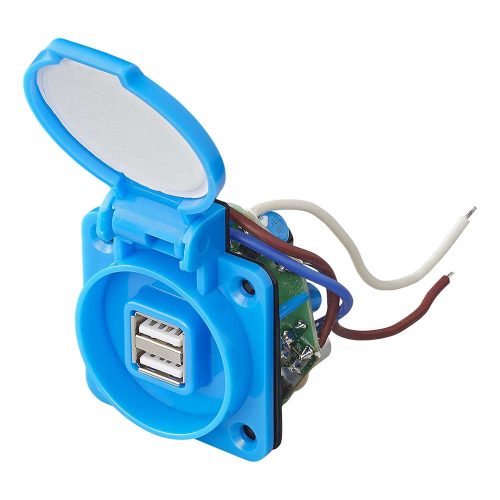 PAT Steckdose mit 2 x USB DC 5V 2100 mA - 12 / 24 V Einbausteckdosen