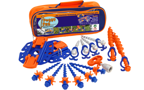 Peggy Peg Fix&Go Peg&Stop Markisen Set mit Schraubheringe und Ankerplatten 30-tlg. - Zeltheringe & Abspannmaterial