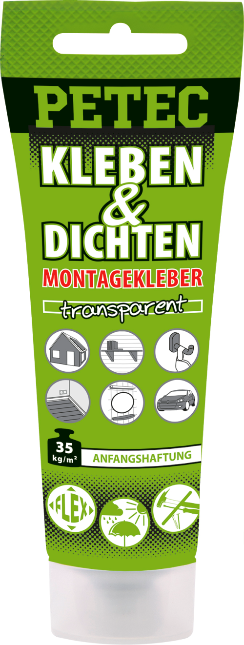 Petec Kleben und Dichten Montagekleber transparent 80 ml - Klebstoffe & Dichtmittel