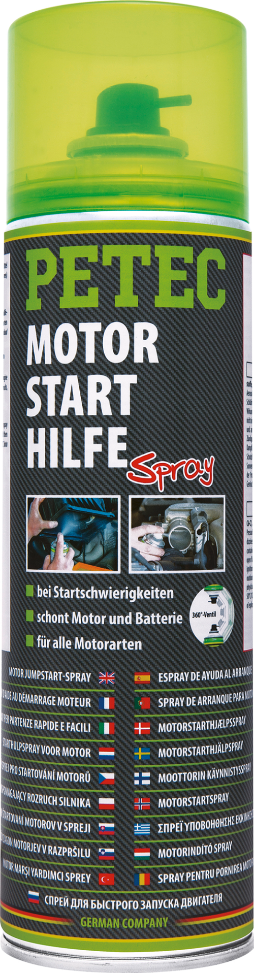 Petec Motorstarthilfe Spray 500 ml - Technik & Wartung