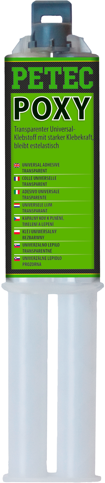 Petec POXY 2K Epoxidharzkleber 24 ml Doppelspritze SB-Karte  - Klebstoffe & Dichtmittel