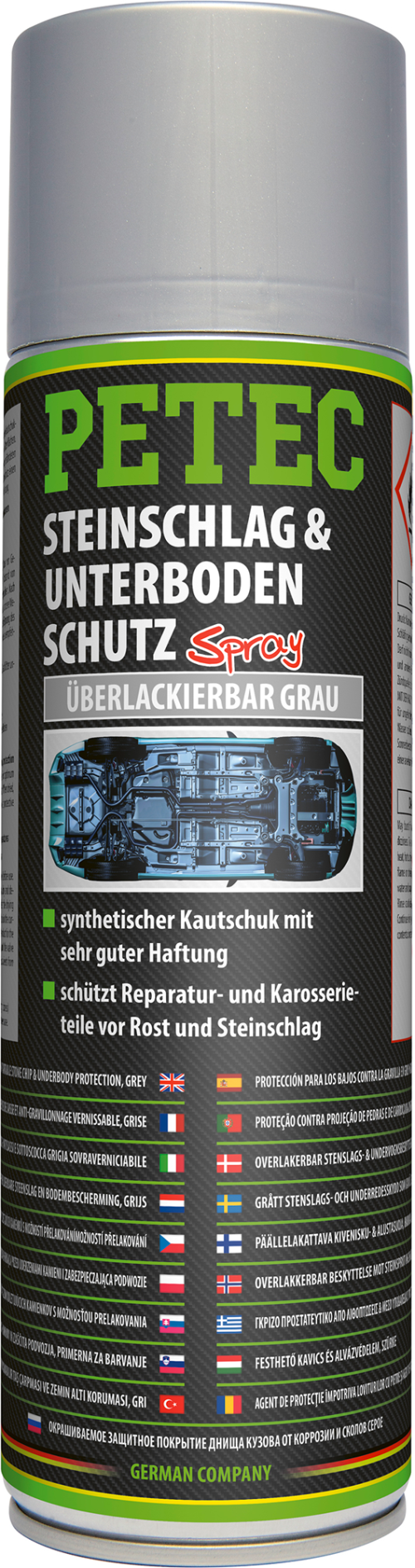Petec Steinschlag- & Unterbodenschutz Spray grau 500 ml  - Technik & Wartung