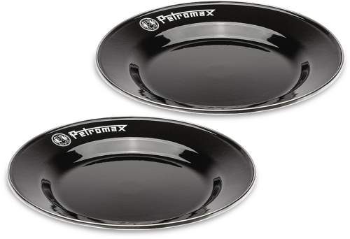Petromax Emaille Teller 2er Set 26 cm schwarz - Teller