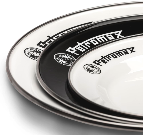 Petromax Emaille Teller 2er Set 26 cm weiß - Teller