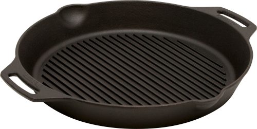 Petromax GP35h Gusseisen Grill-Feuerpfanne mit zwei Henkeln 35 cm - Grillroste, Pfannen und Platten