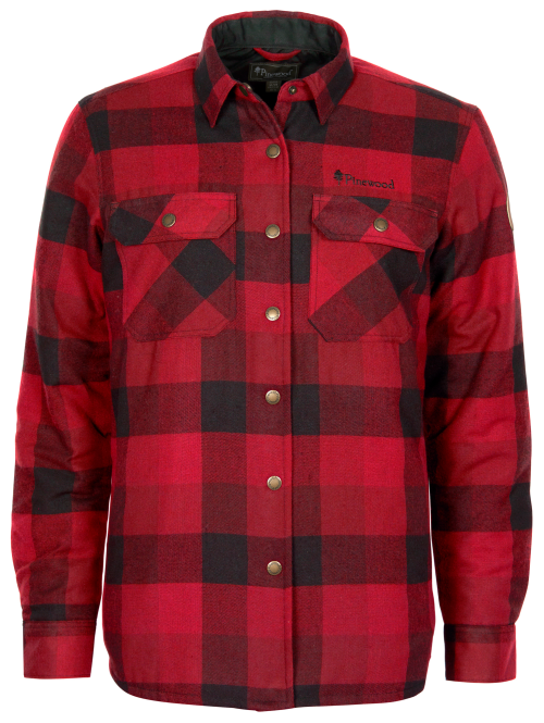 Pinewood Canada Classic 2.0 Damen Flanellshirt dunkelrot M - Damenjacken