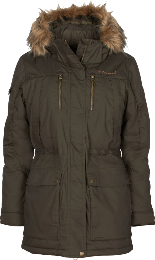 Pinewood Finnveden Damen Winterparka dunkelgrün S - Damenjacken