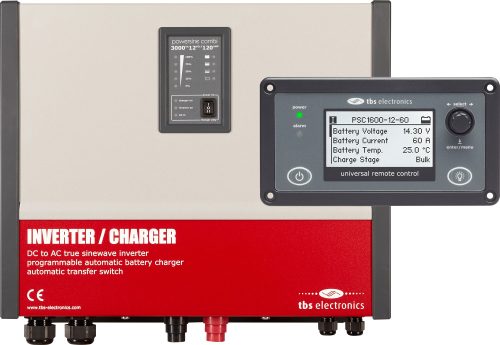 Powersine Combi Set 2000-12-80 Universal Control Wechselrichter 1800 W Dauerleistung - Wechselrichter & Spannungswandler von tbs electronics