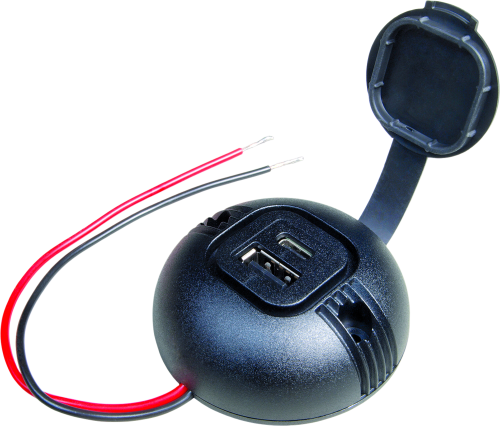 Pro Car Aufbau Power USB-C/A Doppelsteckdose - 12 / 24 V Einbausteckdosen von ProCar