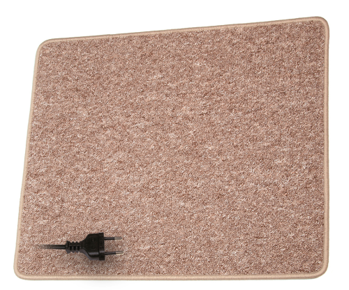 Pro Car Heizteppich Palais 230 V 70 x 60 cm hellbraun - Heizteppiche von ProCar