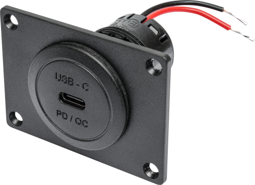 ProCar USB-C Einbausteckdose mit Montageplatte 12 / 24 V - 12 / 24 V Einbausteckdosen