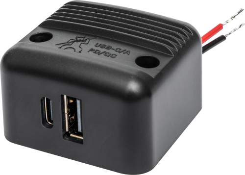 ProCar USB-C/A Doppelsteckdose mit Power Delivery und Quick Charge - 12 / 24 V Adapter & Kupplung