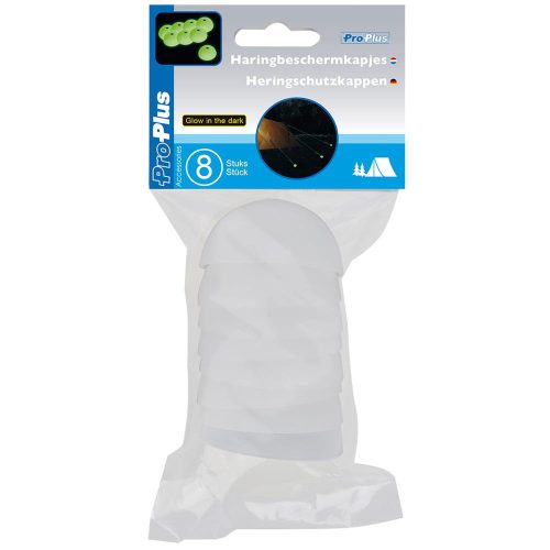 ProPlus Heringschutzkappen Glow-in-the-dark 8 Stück - Zeltheringe & Abspannmaterial