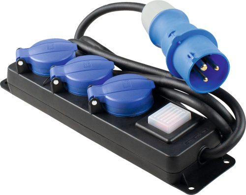 Profi Verteiler Steckdosenleiste 3-fach IP44 - Verteilungseinheiten von AS-Schwabe