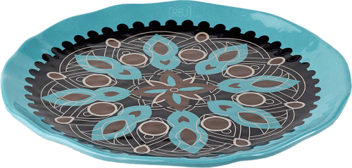 Rebel Outdoor Essteller 27 cm blau  - Teller