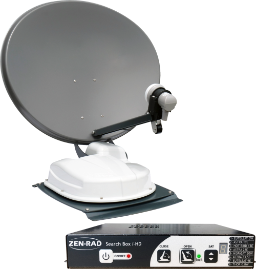 Reflexion vollautomatisches Satellitensystem Komplettkit CarSat60Alu geeignet für Wohnmobile/-wagen/Kastenwagen/LKW - Camping-Sat-Anlagen