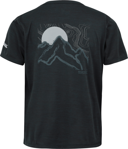 Regatta Alvarado IX Kinder T-Shirt dunkelgrau 116 - Kinder T-Shirts & -hemden