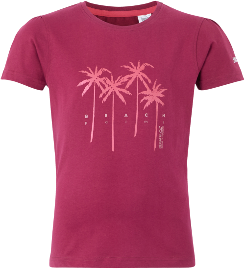 Regatta Bosley VIII Kinder T-Shirt dunkelrot 116 - Kinder T-Shirts & -hemden