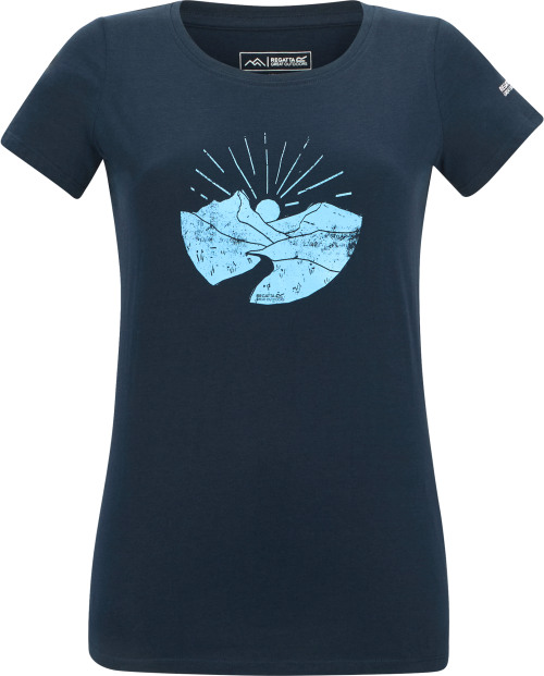 Regatta Breezed Damen T-Shirt dunkelblau 46 - Damenshirts, -blusen & -pullover