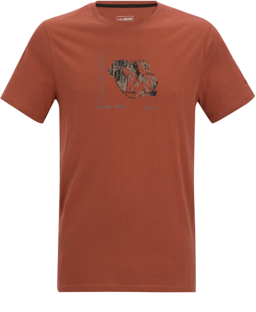 Regatta Breezed Herren T-Shirt mit Grafikdruck melon L - Herrenshirts, -hemden & -pullover