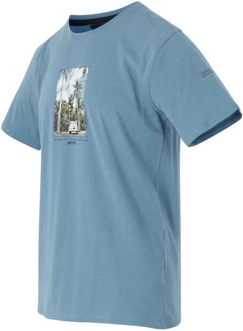 Regatta Cline IX Herren T- Shirt hellblau L - Herrenshirts, -hemden & -pullover