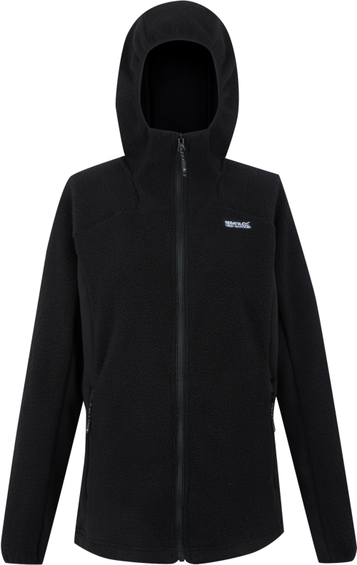 Regatta Elinn Damen Fleecejacke mit Kapuze schwarz 40 - Damenjacken
