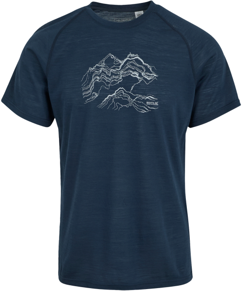 Regatta Escade Herren T-shirt  dunkelblau XXXL - Herrenshirts, -hemden & -pullover