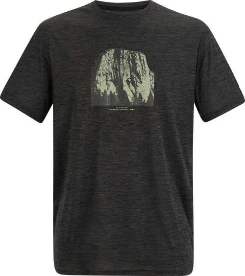 Regatta Fingal Herren Funktionsshirt mit Grafikprint dunkelgrau S - Herrenshirts, -hemden & -pullover