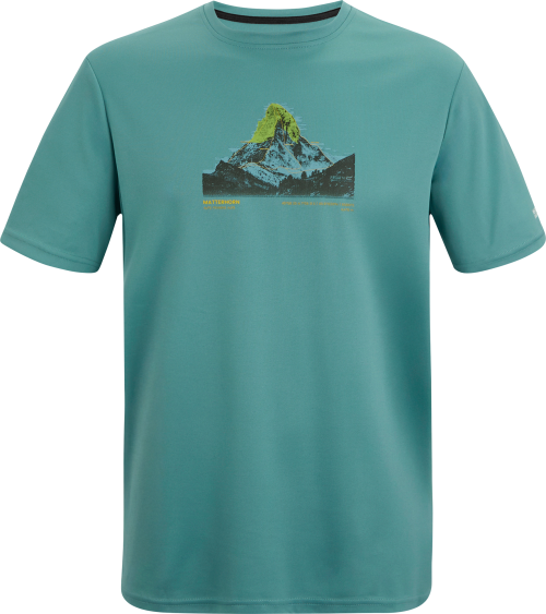 Regatta Fingal Herren Funktionsshirt mit Grafikprint hellblau XXL - Herrenshirts, -hemden & -pullover