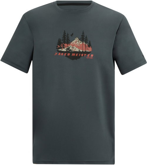 Regatta Fingal Slogan Herren Funktionsshirt dunkelgrau M - Herrenshirts, -hemden & -pullover