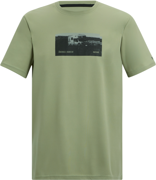 Regatta Fingal Slogan Herren Funktionsshirt hellgrün XXXL - Herrenshirts, -hemden & -pullover