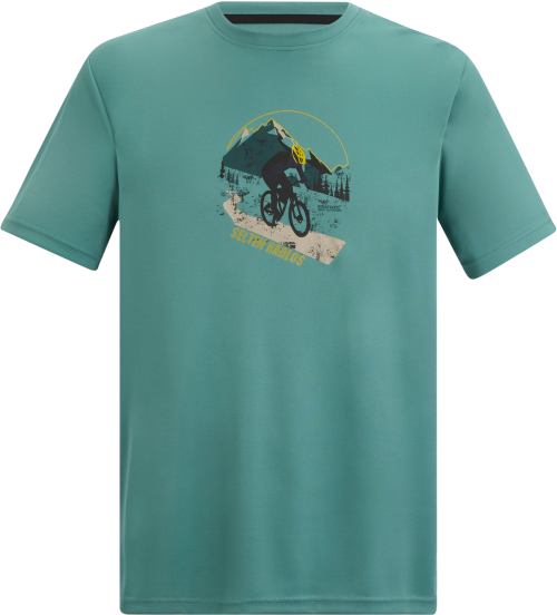 Regatta Fingal Slogan Herren Funktionsshirt türkis L - Herrenshirts, -hemden & -pullover