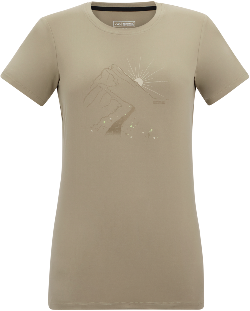 Regatta Fingal Stretch Damen Funktionsshirt hellbraun 50 - Damenshirts, -blusen & -pullover