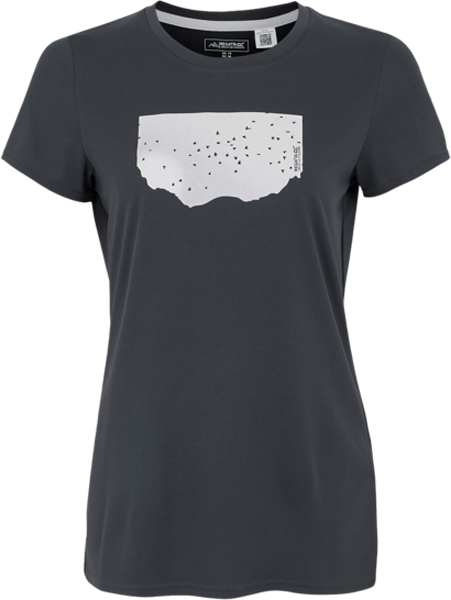 Regatta Fingal Stretch Damen T-Shirt dunkelgrau 38 - Damenshirts, -blusen & -pullover